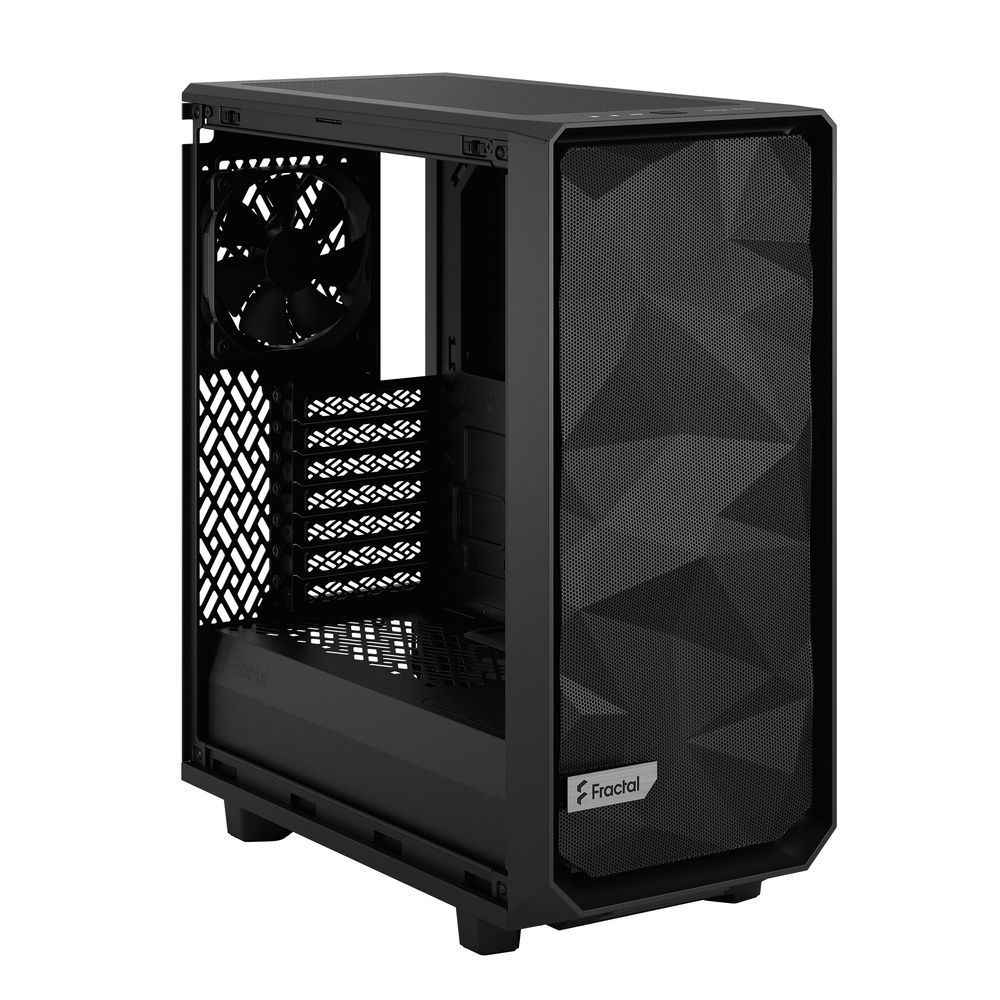 Корпус Fractal Design MESHIFY 2 COMPACT BLACK - TG / ATX, TG / 2x140mm & 1x120mm fans inc. / FD-C-ME