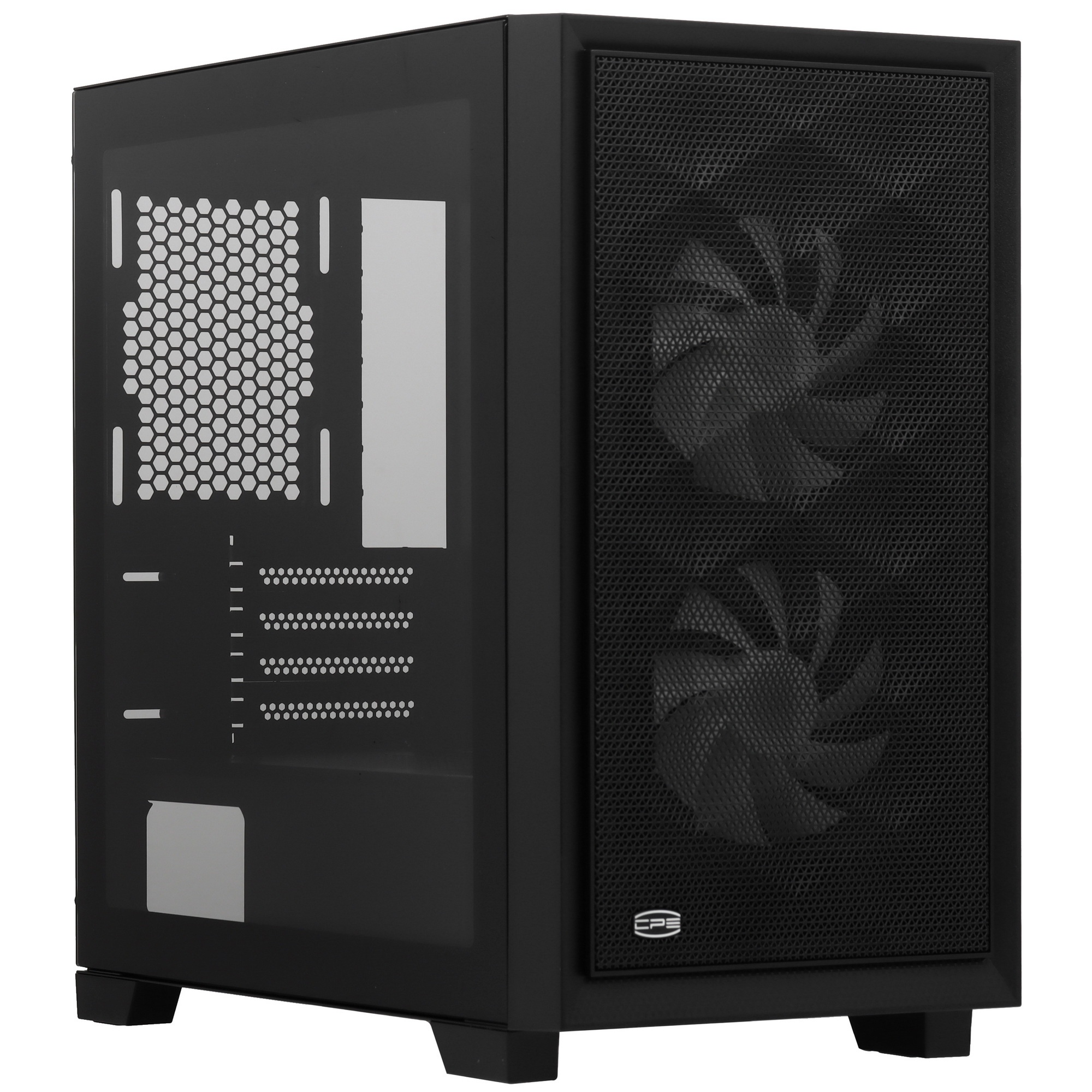 Компьютерный корпус без блока питания PCCooler C3D310 BK ARGB, Mini-Tower, TG, Mesh, 2x120mm ARGB, 2