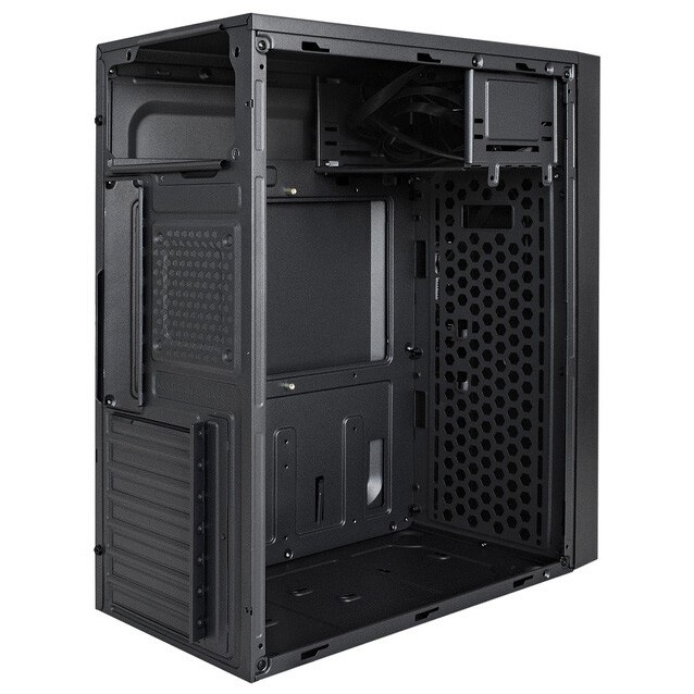 Корпус Miditower ExeGate AA-440U-UNS500 (ATX, БП UNS500 с вент. 12см, 2*USB+1*USB3.0, аудио, черный)