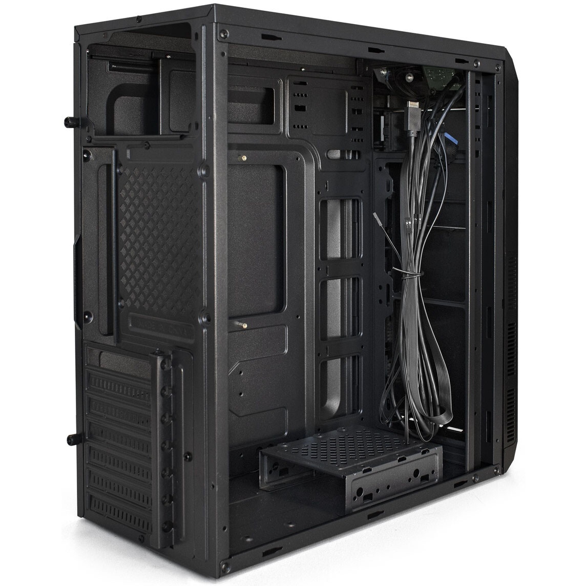 Корпус Miditower ExeGate XP-334UC-UNS450 (ATX, БП UNS450 с вент. 12см, 1*USB+1*USB3.0+1*TypeC, аудио