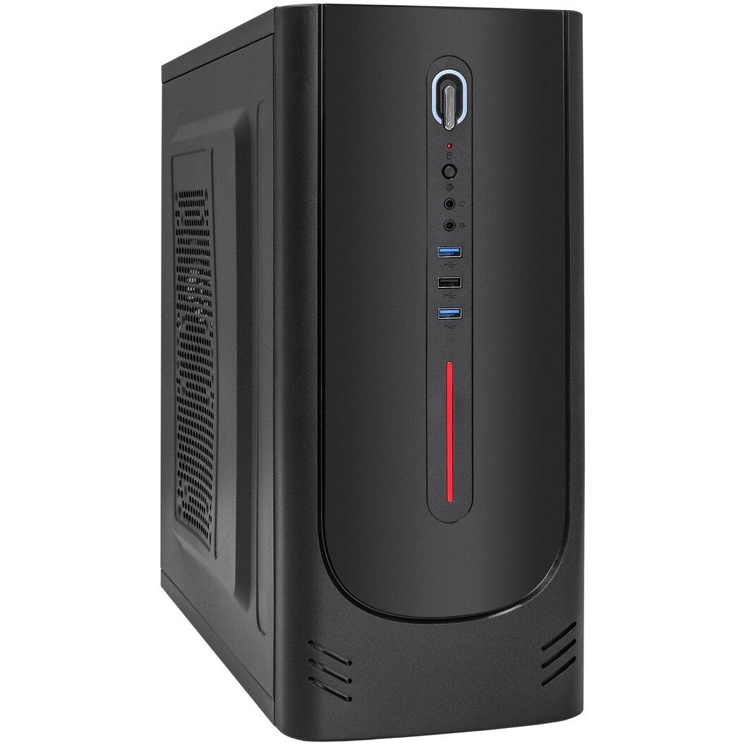 Корпус Miditower ExeGate XP-340U-UNS400 (ATX, БП UNS400 с вент. 12см, 1*USB+2*USB3.0, аудио)