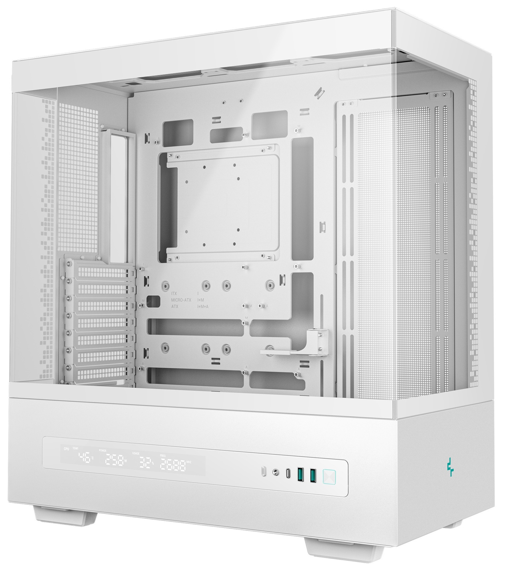 Корпус DeepCool CH690 Digital WH без БП (R-CH690-WHNNA0D-G-1)