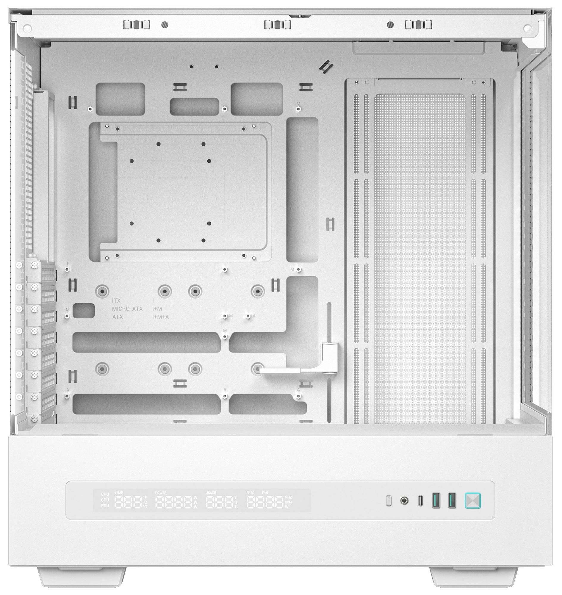 Корпус DeepCool CH690 Digital WH без БП (R-CH690-WHNNA0D-G-1)
