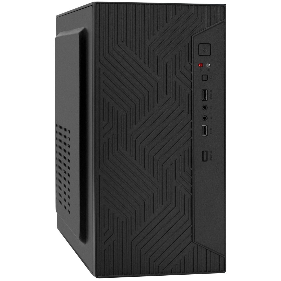Корпус Minitower ExeGate BAA-303-UNS400 (mATX, БП UNS400 с вент. 12см, 2*USB, HD Audio, черный)