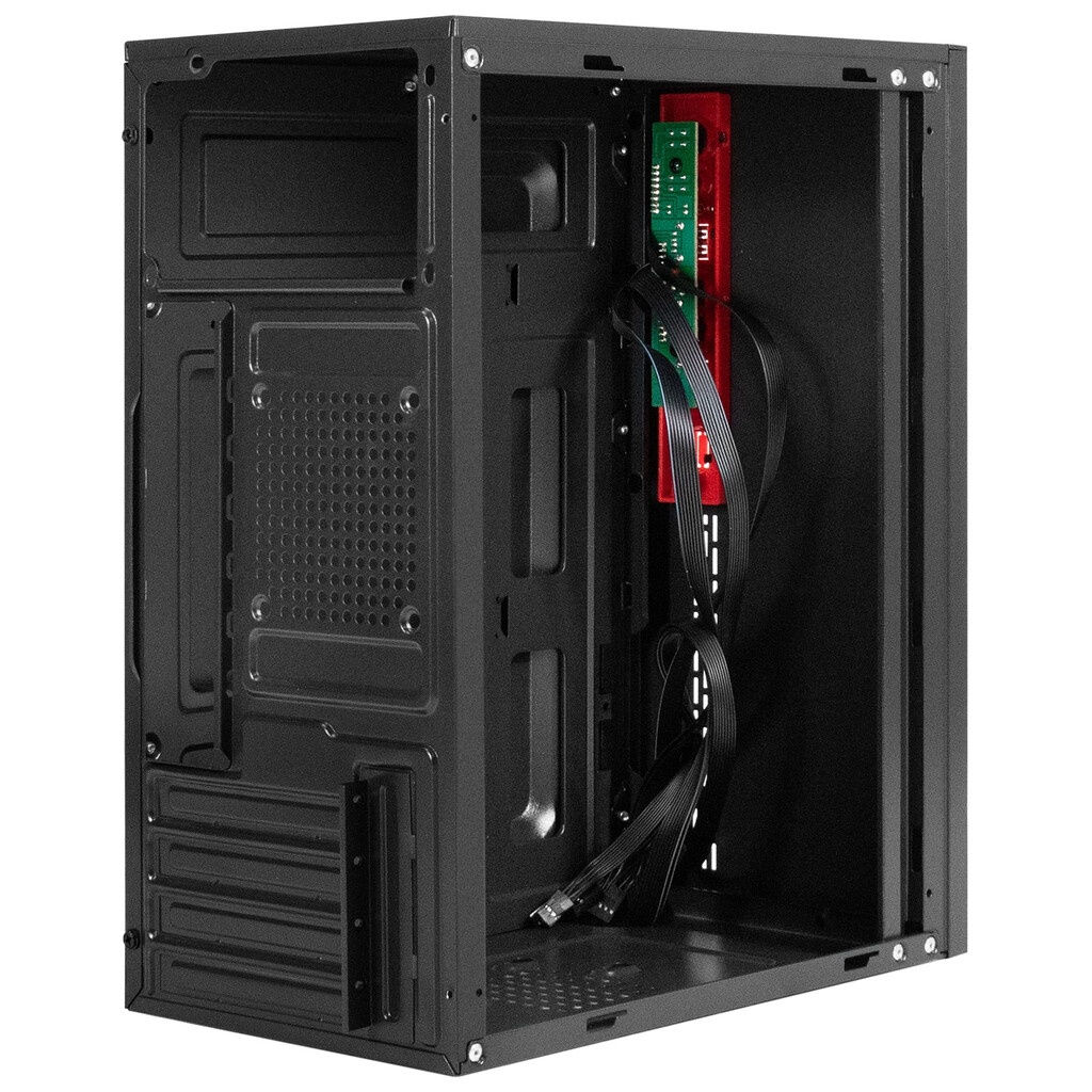 Корпус Minitower ExeGate BAA-403-UNS350 (mATX, БП UNS350 с вент. 12см, 2*USB, HD Audio, черный)