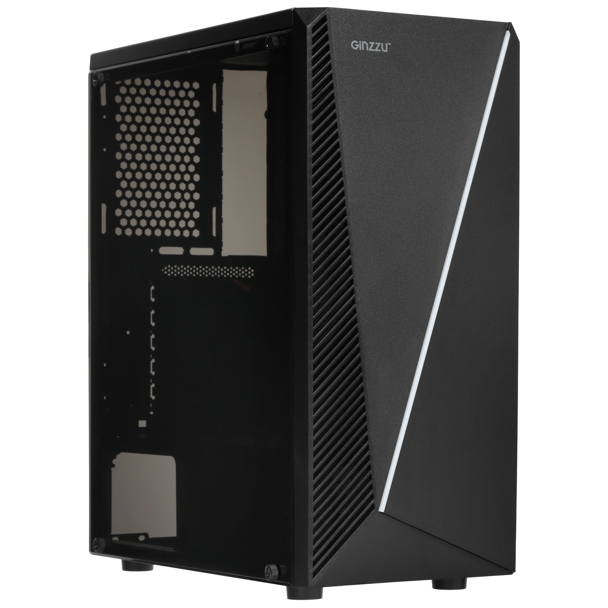 Компьютерный корпус Ginzzu SL150 панель с RGB подсветкой