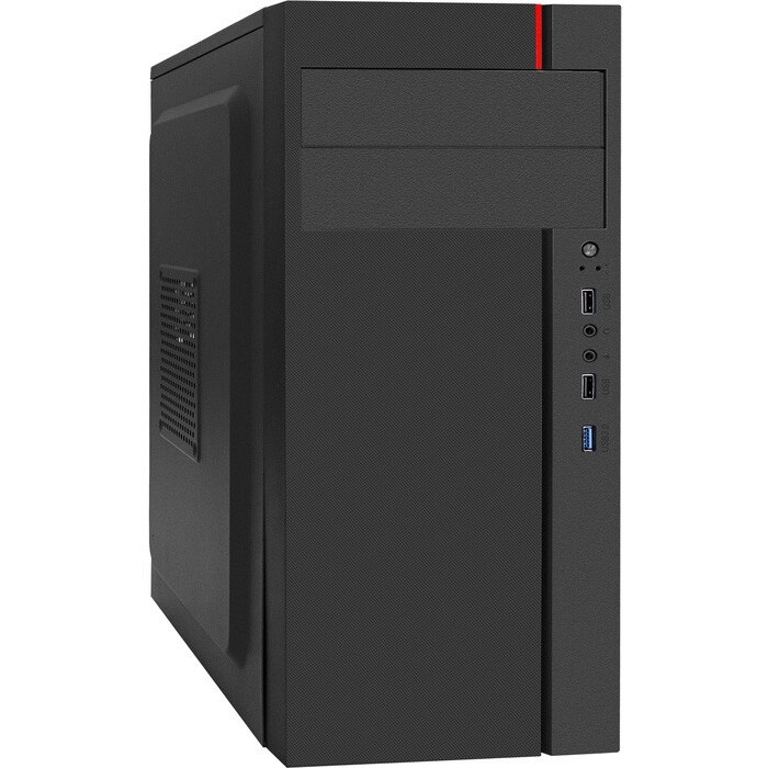 Корпус Miditower ExeGate AA-440U-UNS400 (ATX, БП UNS400 с вент. 12см, 2*USB+1*USB3.0, аудио, черный)