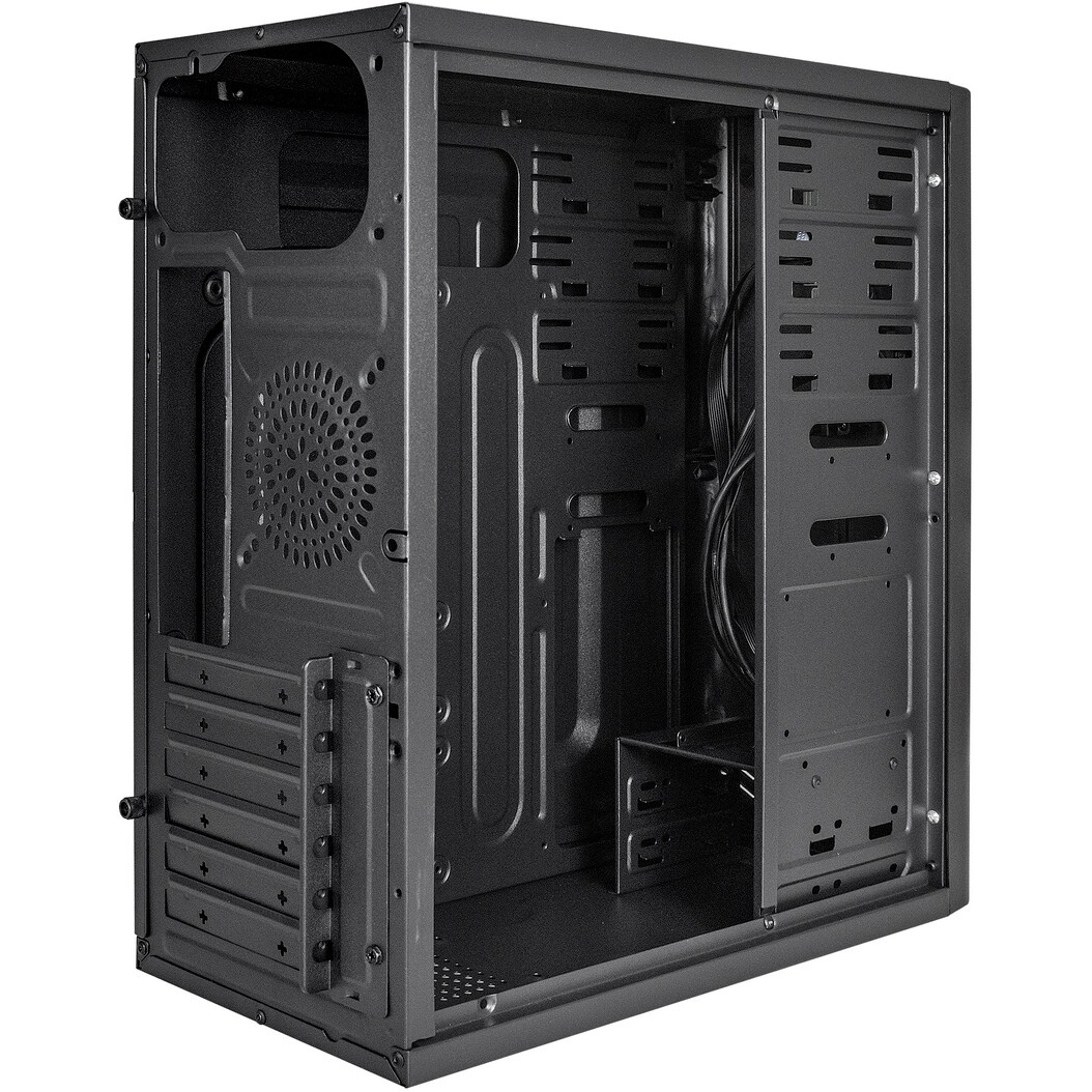 Корпус Miditower ExeGate AA-440U-UNS400 (ATX, БП UNS400 с вент. 12см, 2*USB+1*USB3.0, аудио, черный)