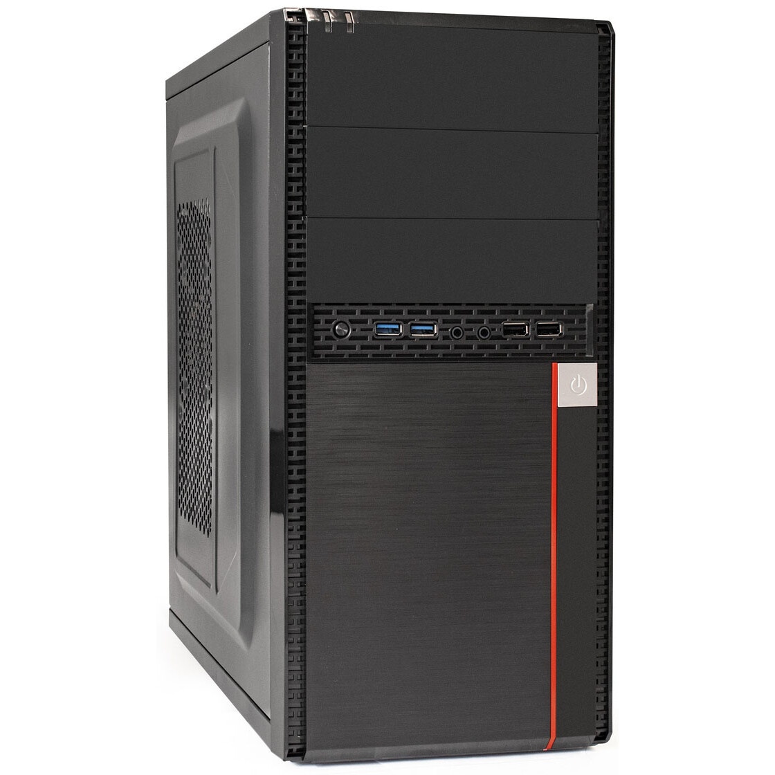 Корпус Minitower ExeGate BA-204U-UNS450 (mATX, БП UNS450 с вент. 12см, 2*USB+2*USB3.0, аудио, черный
