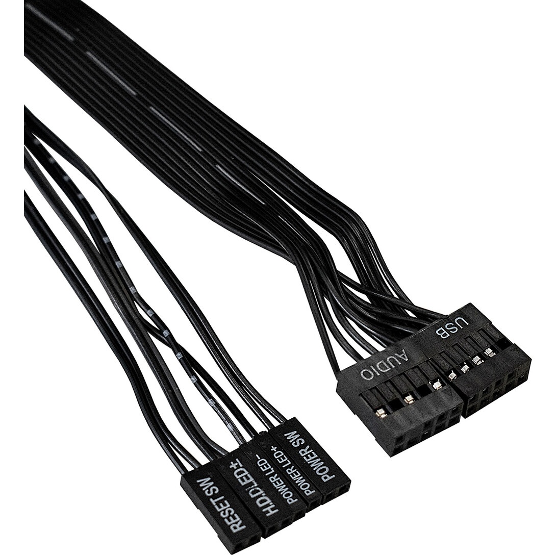 Корпус Miditower ExeGate XP-332-UNS350 (ATX, БП UNS350 с вент. 12см, 2*USB, аудио, черный)
