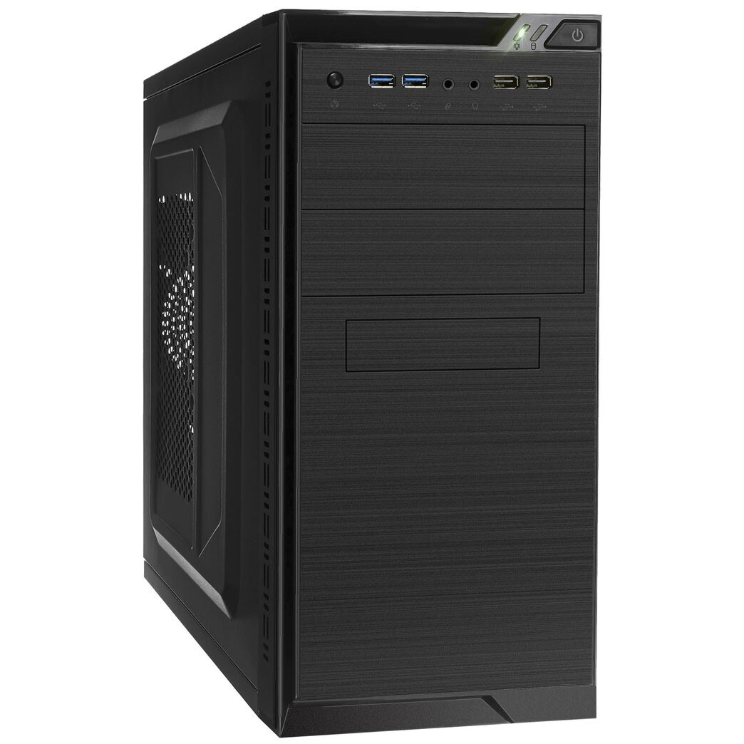 Корпус Minitower ExeGate BAA-303U-UNS350 (mATX, БП UNS350 с вент. 12см, 2*USB+1*USB3.0, HD Audio, че