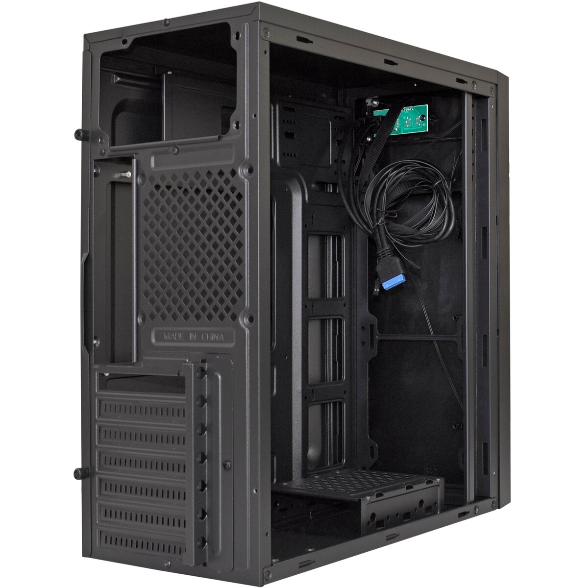 Корпус Miditower ExeGate XP-333U-UNS400 (ATX, БП UNS400 с вент. 12см, 1*USB+2*USB3.0, аудио, черный)