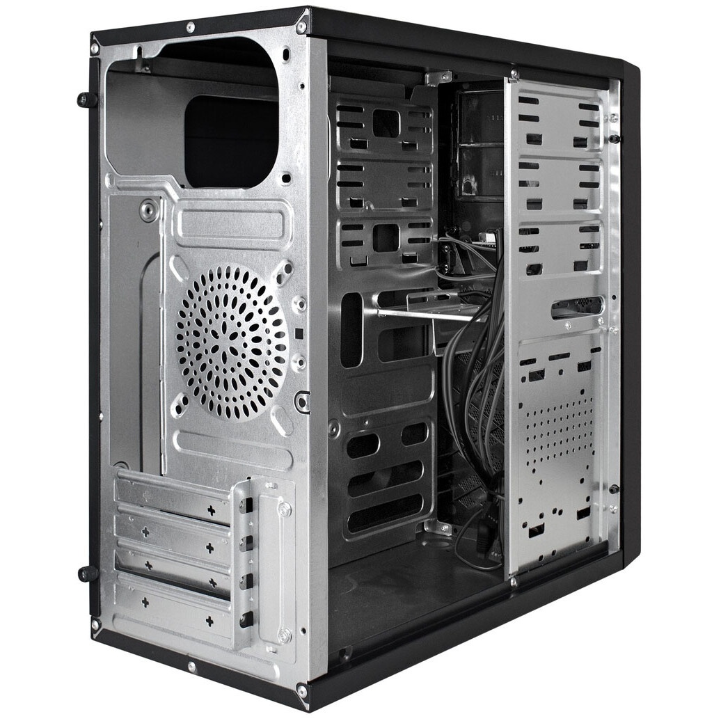 Корпус Minitower ExeGate BA-204U-UNS350 (mATX, БП UNS350 с вент. 12см, 2*USB+2*USB3.0, аудио, черный