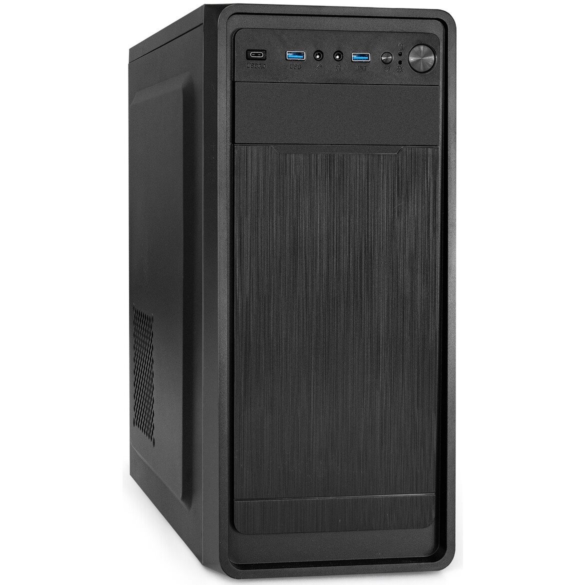 Корпус Miditower ExeGate AA-442U2-UNS450 (ATX, БП UNS450 с вент. 12см, 1*USB+2*USB3.0, аудио, черный