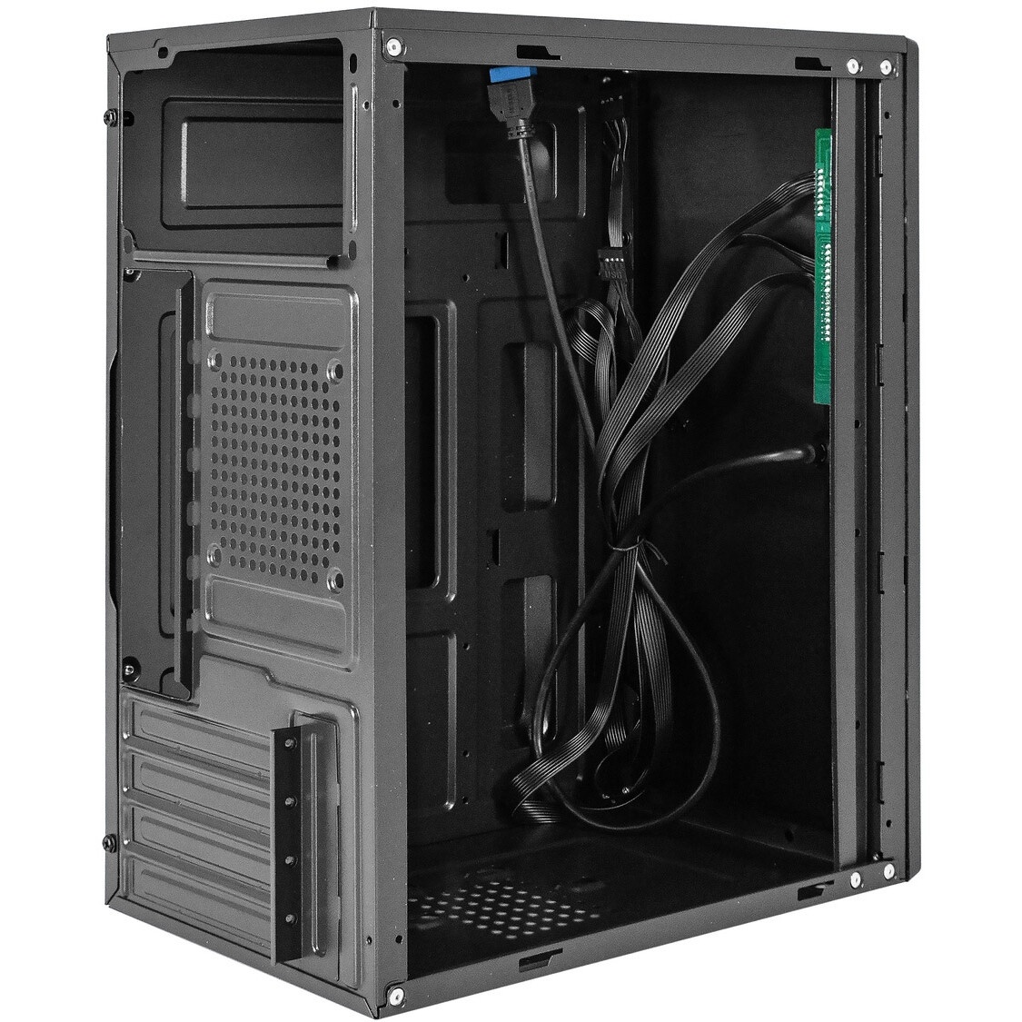 Корпус Minitower ExeGate BAA-408U-UNS450 (mATX, БП UNS450 с вент. 12см, 2*USB+1*USB3.0, HD Audio, че