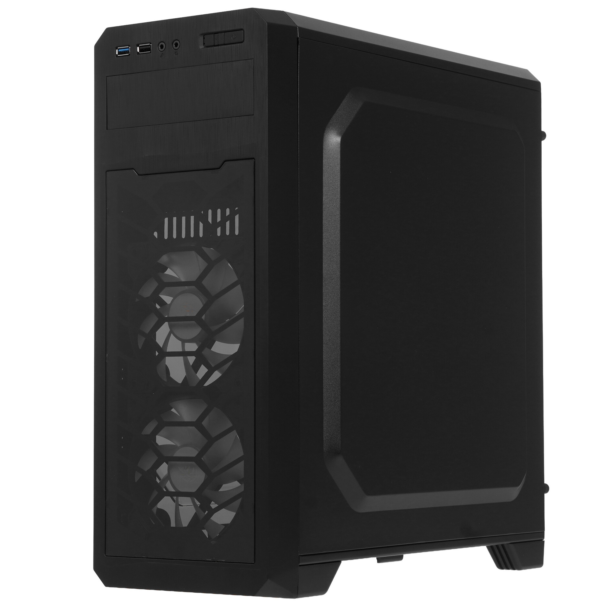Корпус GameMax G563 без БП (Midi Tower, ATX, LED, Черн., Прозрач. бок. и фронт. панель, USB 3.0)