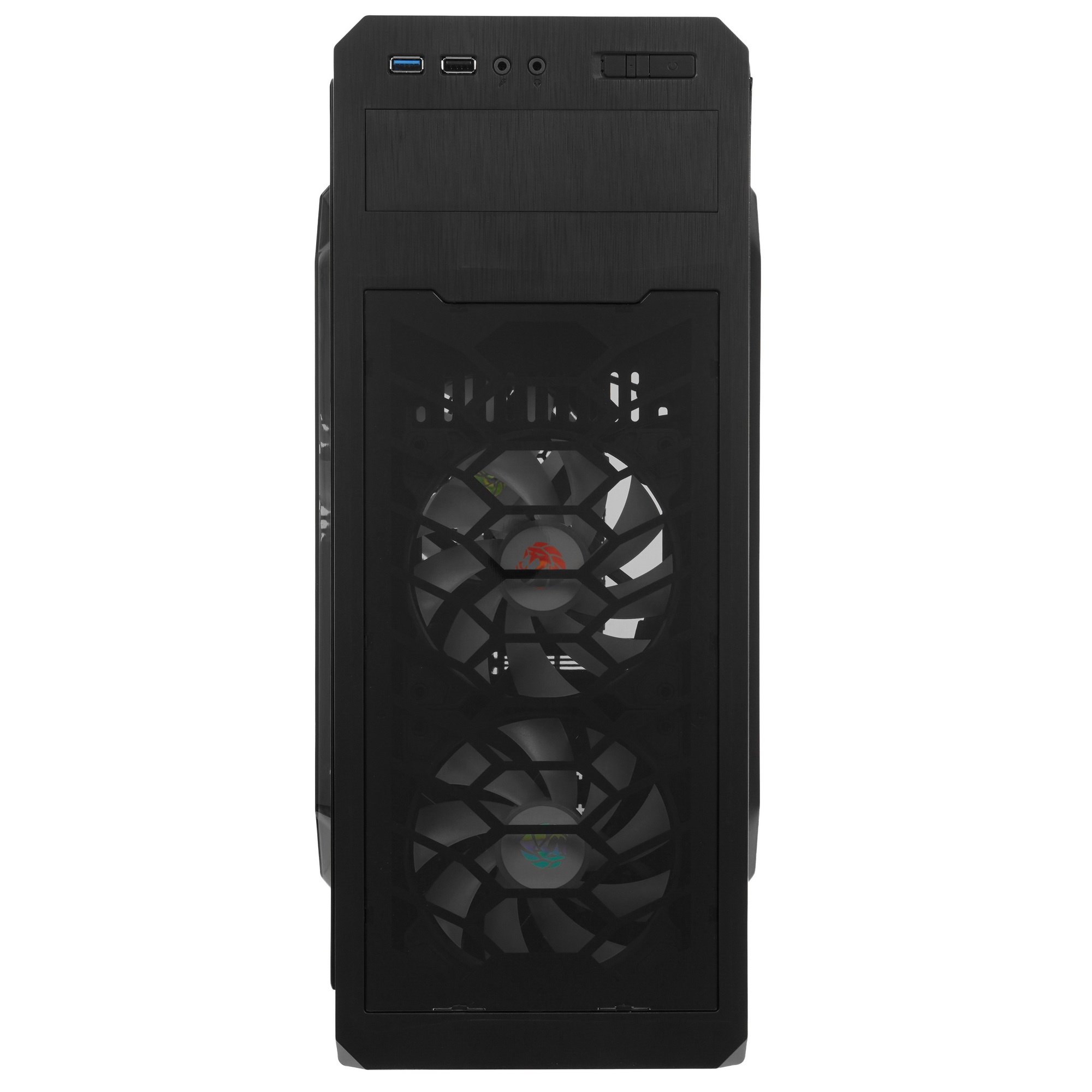 Корпус GameMax G563 без БП (Midi Tower, ATX, LED, Черн., Прозрач. бок. и фронт. панель, USB 3.0)