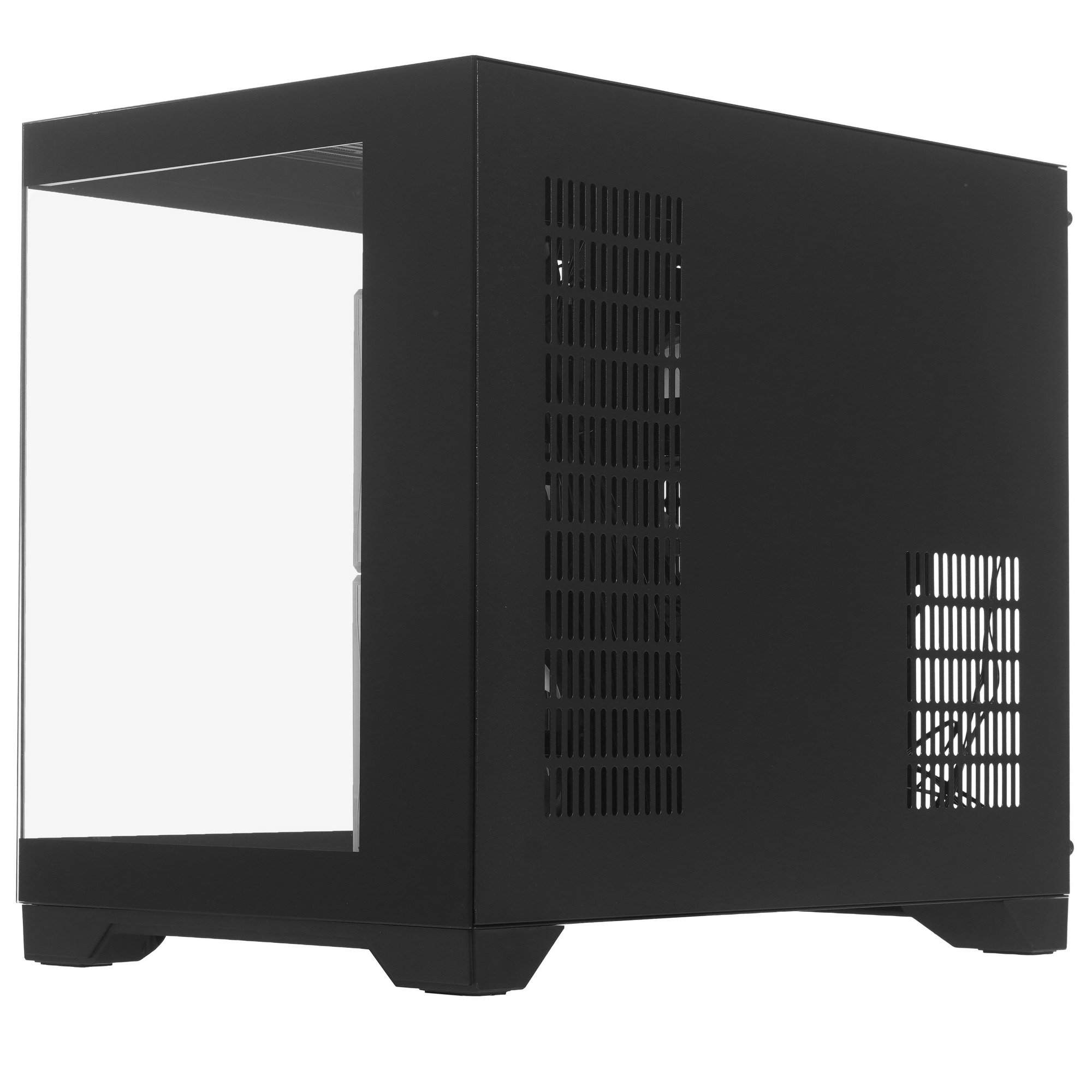 Корпус 1STPLAYER MEGAVIEW MV6-TP ARGB Black / mATX / 3x120mm ARGB fans / MV6-TP-BK-2FC7R-1FC7