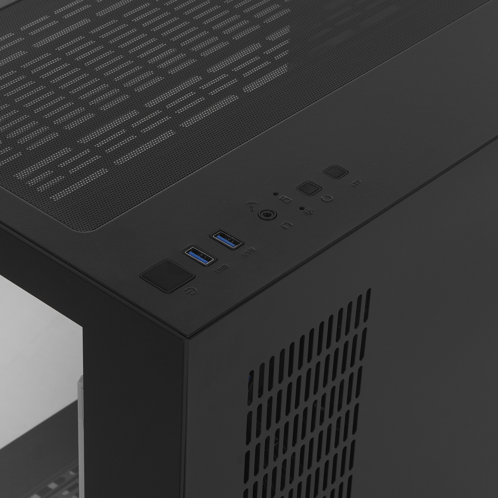 Корпус 1STPLAYER MEGAVIEW MV6-TP ARGB Black / mATX / 3x120mm ARGB fans / MV6-TP-BK-2FC7R-1FC7
