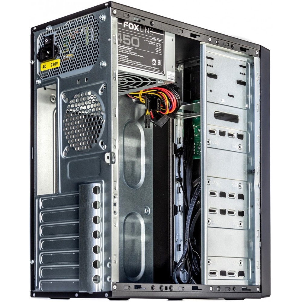 Компьютерный корпус  Case Foxline FL-301, ATX, 1x5.25EXT, 1x3.5EXT, 4x3.5INT, 4xUSB2.0, HDA, w/o FAN