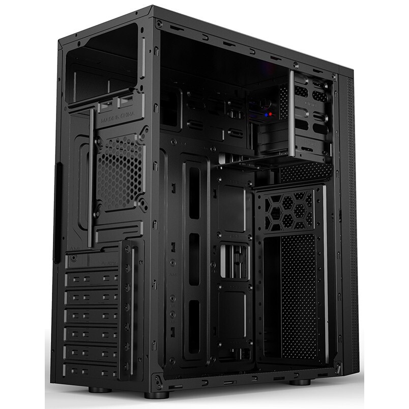 Компьютерный корпус  Case Foxline FL-301, ATX, 1x5.25EXT, 1x3.5EXT, 4x3.5INT, 4xUSB2.0, HDA, w/o FAN