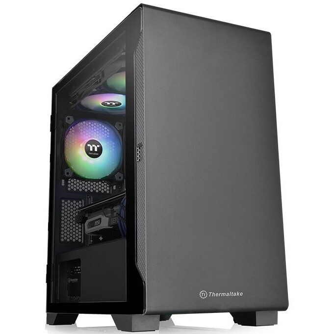 Корпус S100 TG CA-1Q9-00S1WN-00 Black/Win/SPCC/Tempered Glass*1/120mm Standard Fan*1