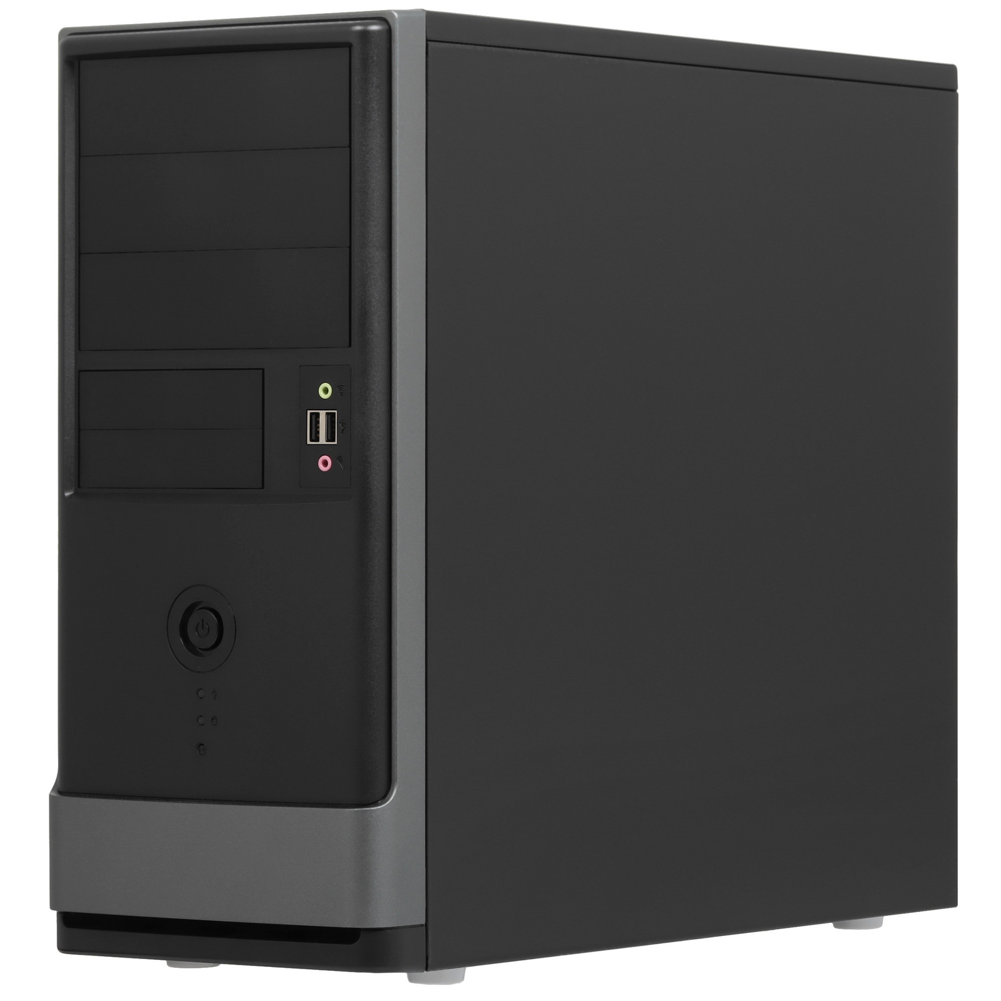 Компьютерный корпус EAR002BG [6151358] w/o psu, Mid Tower, Black, Ext:5.25";x2; 3.5 x1 (6151358) (51