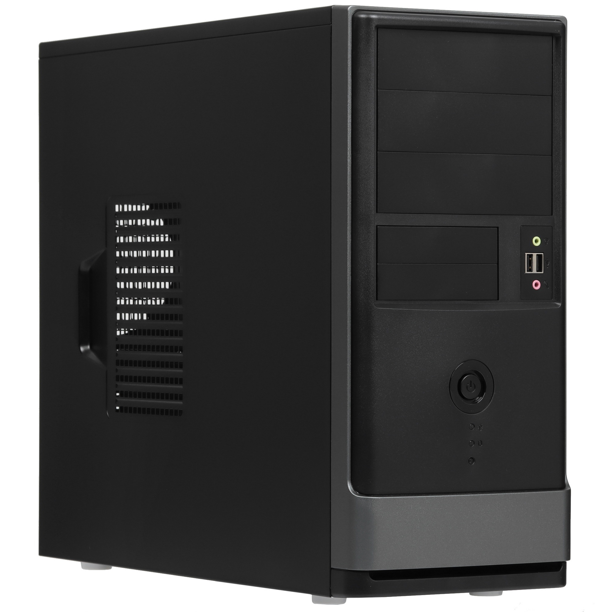Компьютерный корпус EAR002BG [6151358] w/o psu, Mid Tower, Black, Ext:5.25";x2; 3.5 x1 (6151358) (51