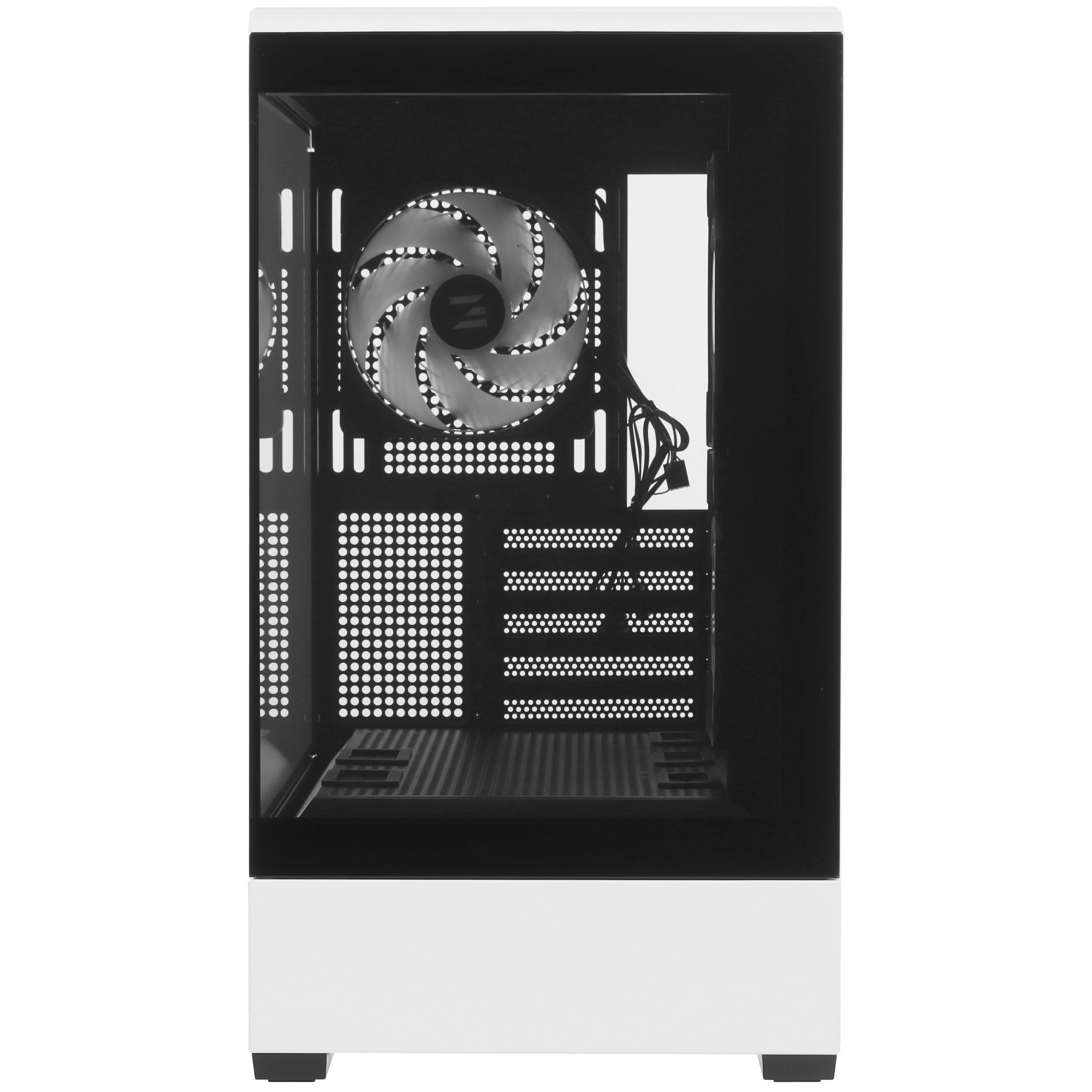 Компьютерный корпус ZALMAN P30 BW, MATX, BLACK/WHITE, WINDOW, 2x3.5", 3x2.5", 1xUSB TYPE-C, 1xUSB3.0