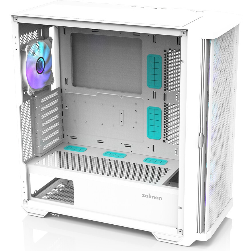 Компьютерный корпус Zalman Z9 Iceberg белый без БП ATX 3x120mm 2x140mm 4xUSB2.0 audio bott PSU