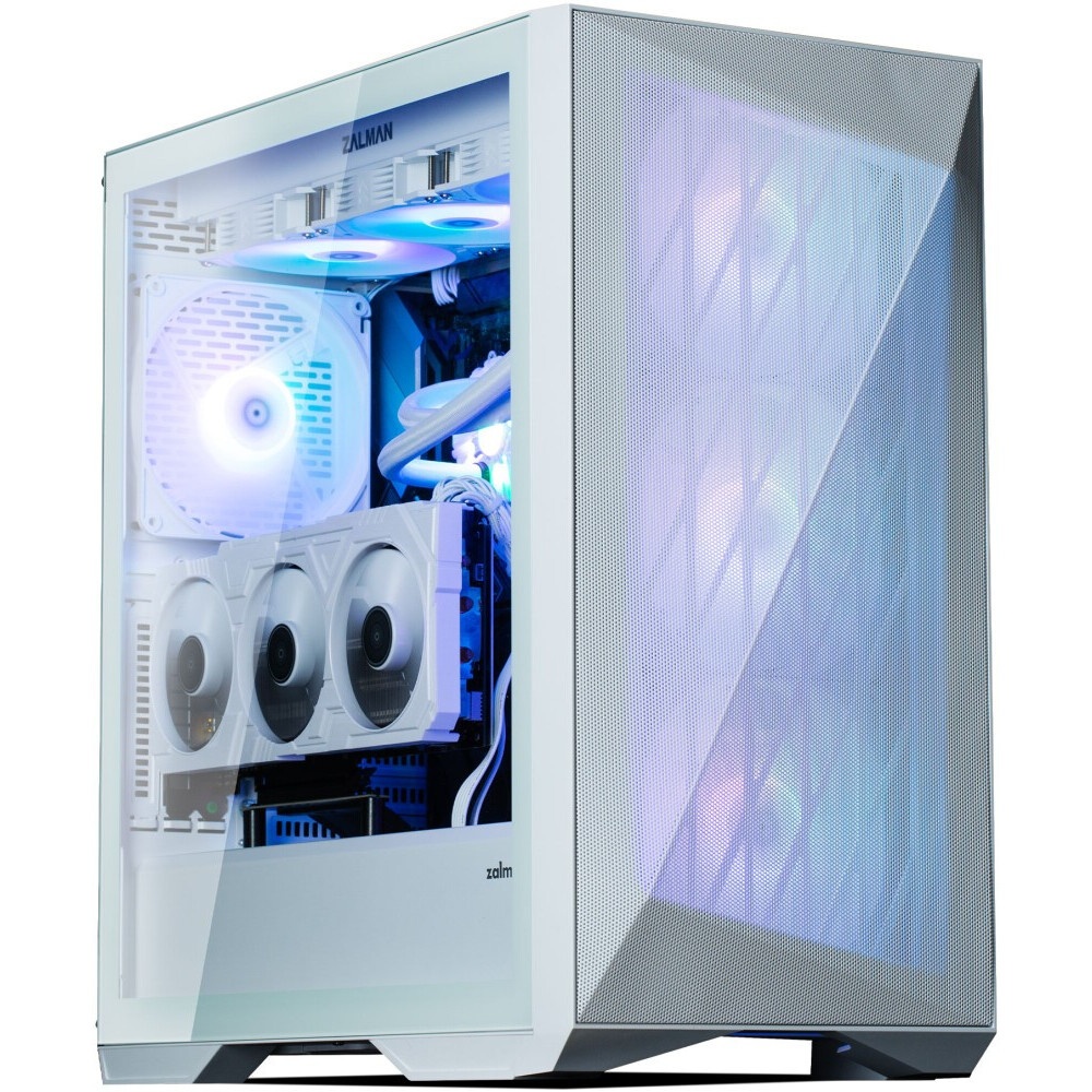 Компьютерный корпус Zalman Z9 Iceberg белый без БП ATX 3x120mm 2x140mm 4xUSB2.0 audio bott PSU