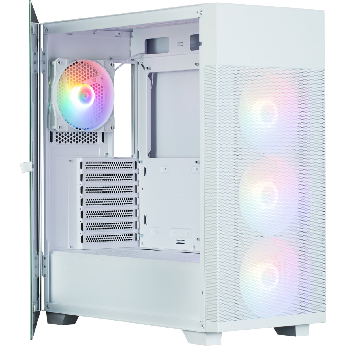 Компьютерный корпус Zalman Z9 Iceberg белый без БП ATX 3x120mm 2x140mm 4xUSB2.0 audio bott PSU