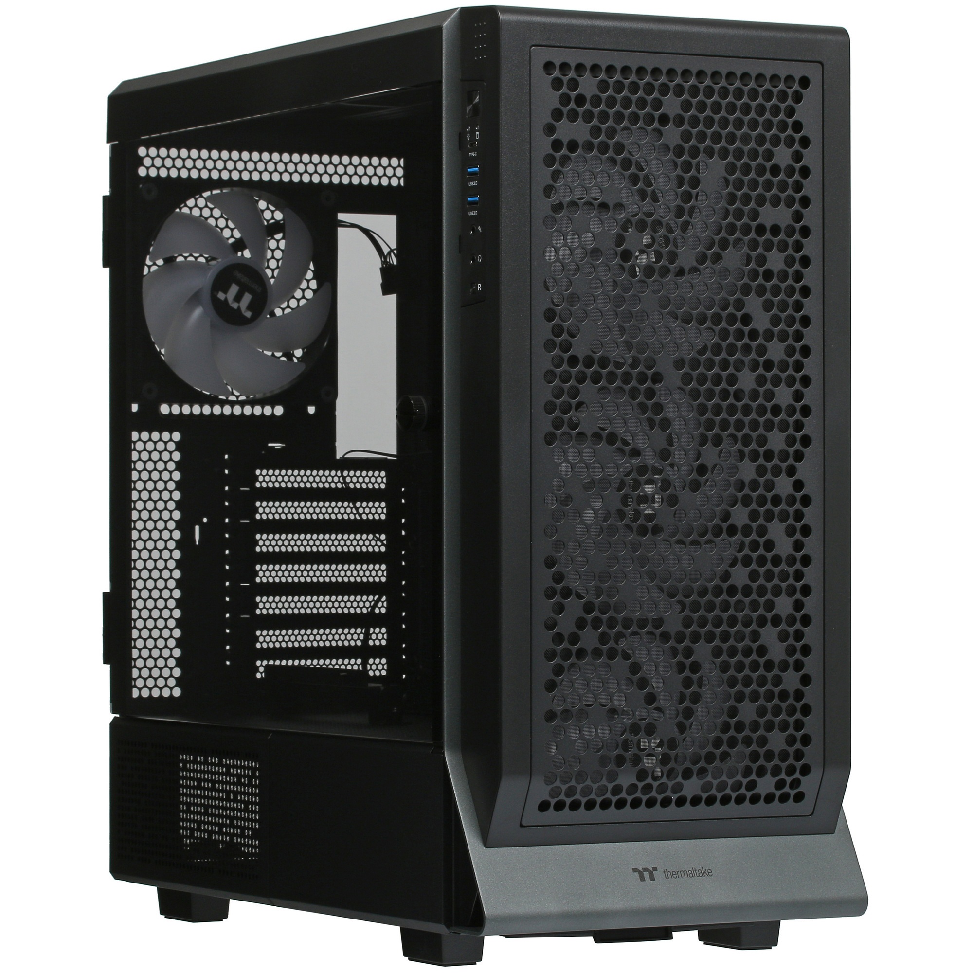 Компьютерный корпус Thermaltake Ceres 500 TG ARGB черный без БП ATX 4x140mm 2xUSB3.0 1xUSB3.1 audio