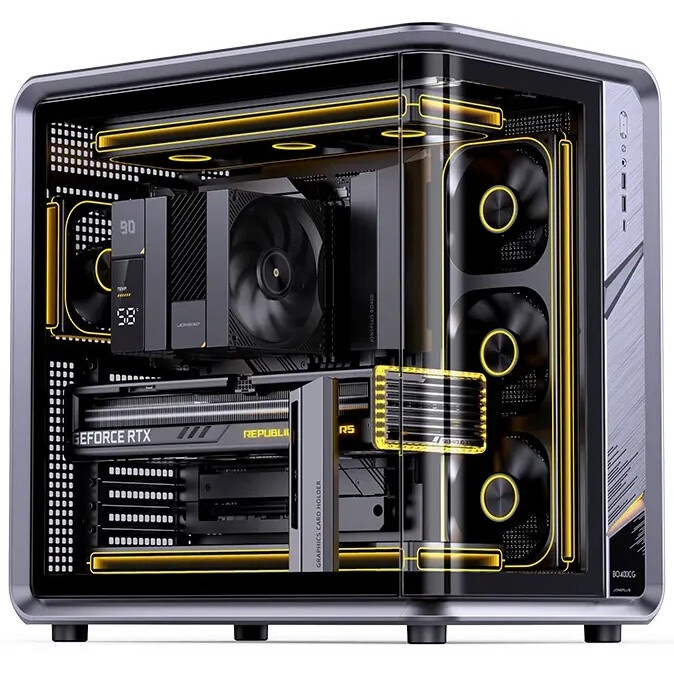 Компьютерный корпус Thermaltake Core P5 TG Ti [CA-1E7-00M9WN-00]  ATX/ Wall Mount/ Titan / no PSU /