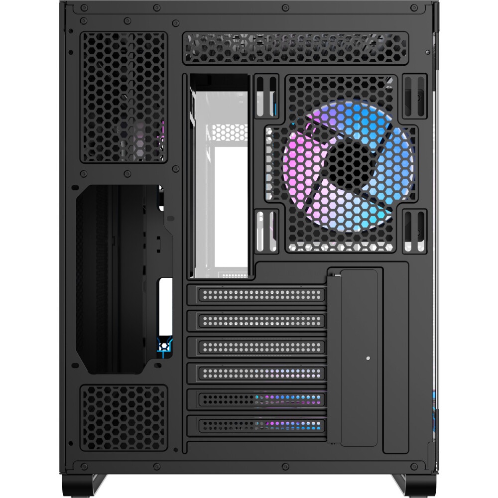 Компьютерный корпус AeroCool / Formula Crystal Z8 FLOE черный без БП ATX 3x120mm 5x140mm 1xUSB2.0 1x