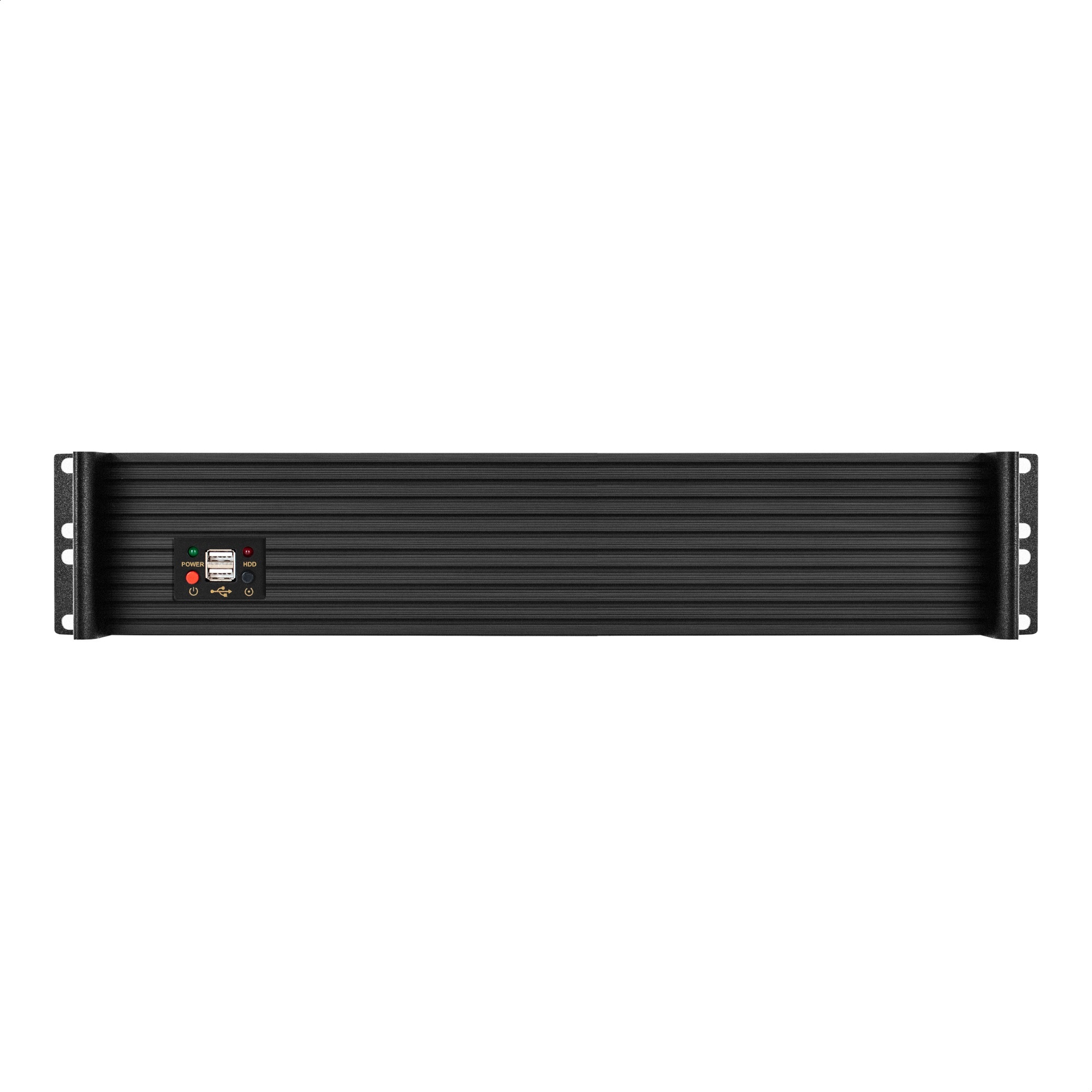 Серверный корпус ExeGate Pro 2U400-04AL RM 19", высота 2U, глубина 400, передняя панель - алюминий,