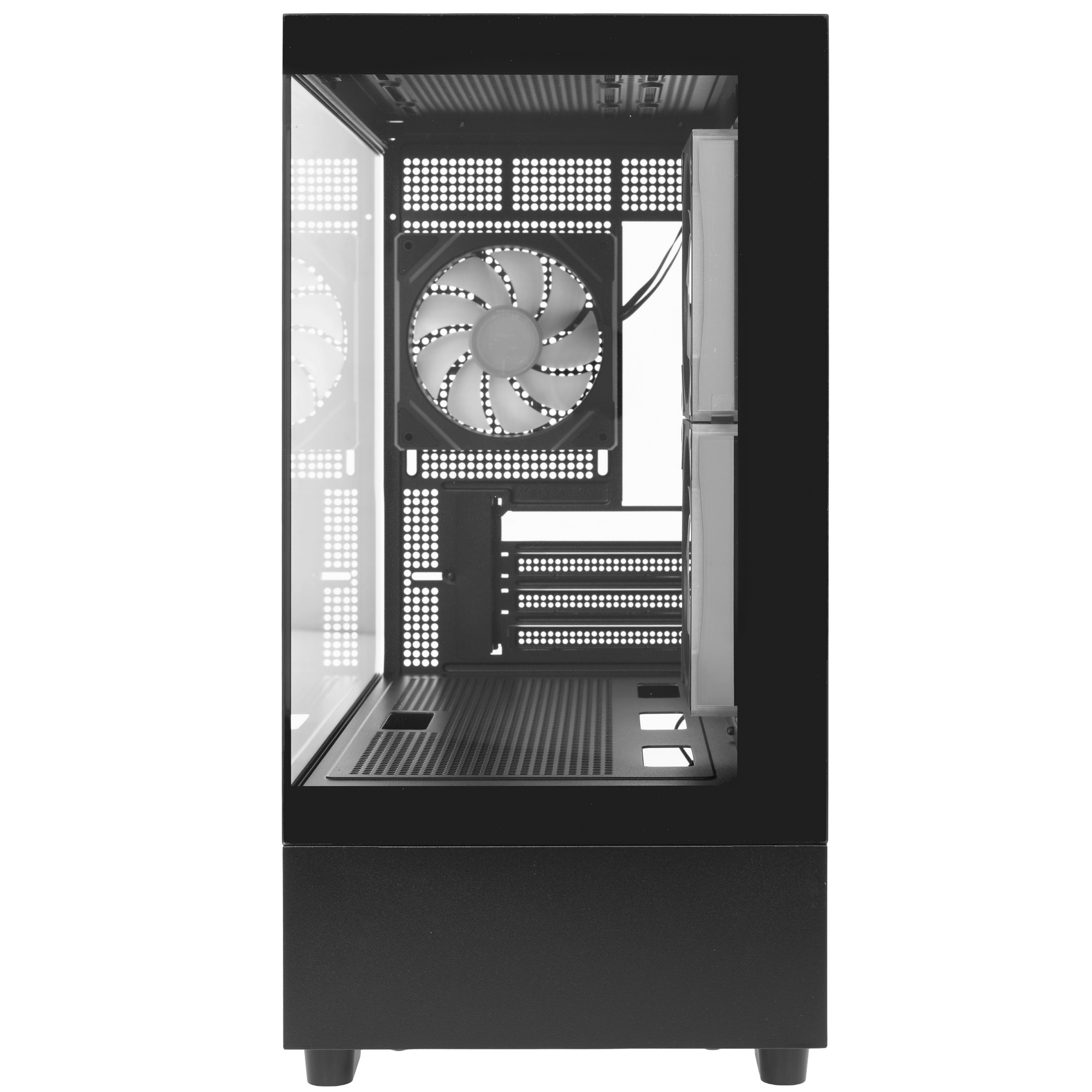 Корпус 1STPLAYER MIKU Mi5 ARGB Black / mATX / 3x120mm ARGB fans / Mi5-BK-2FC7R-1FC7