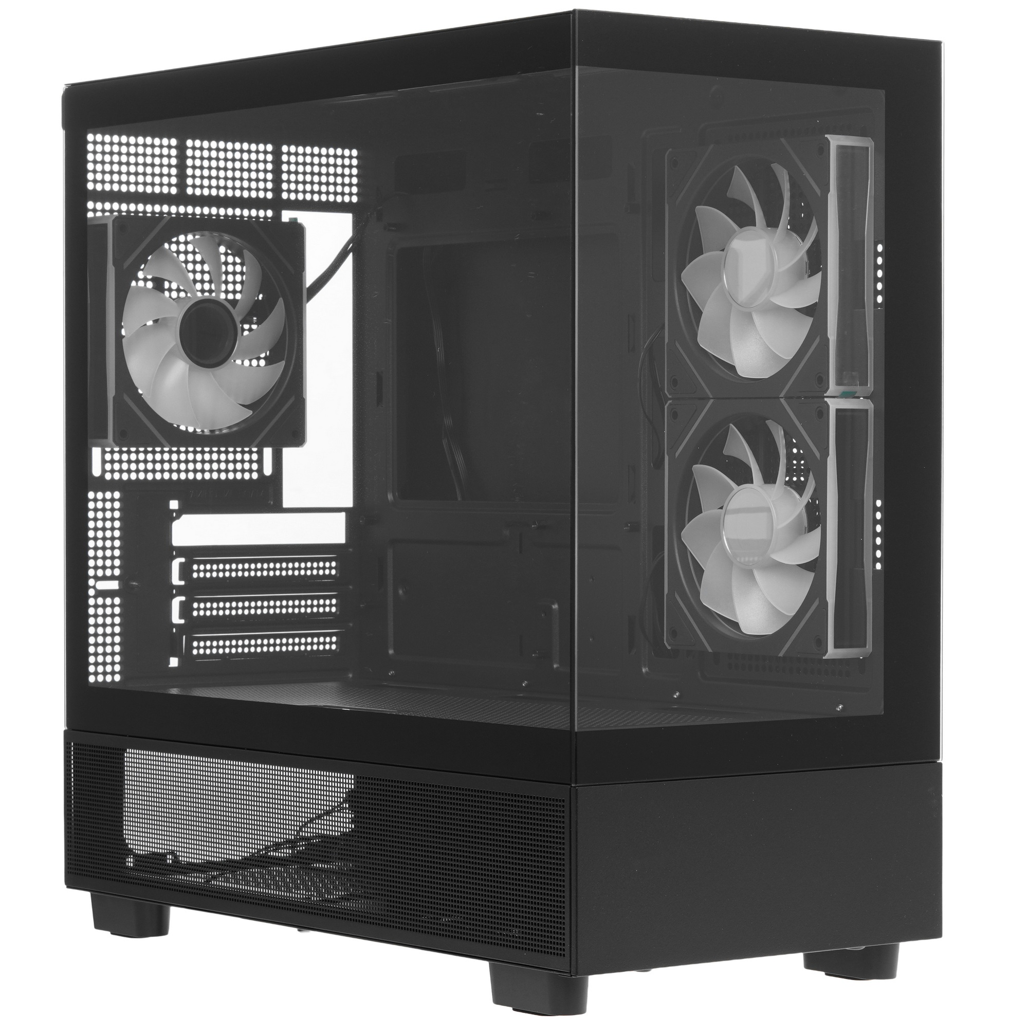 Корпус 1STPLAYER MIKU Mi5 ARGB Black / mATX / 3x120mm ARGB fans / Mi5-BK-2FC7R-1FC7