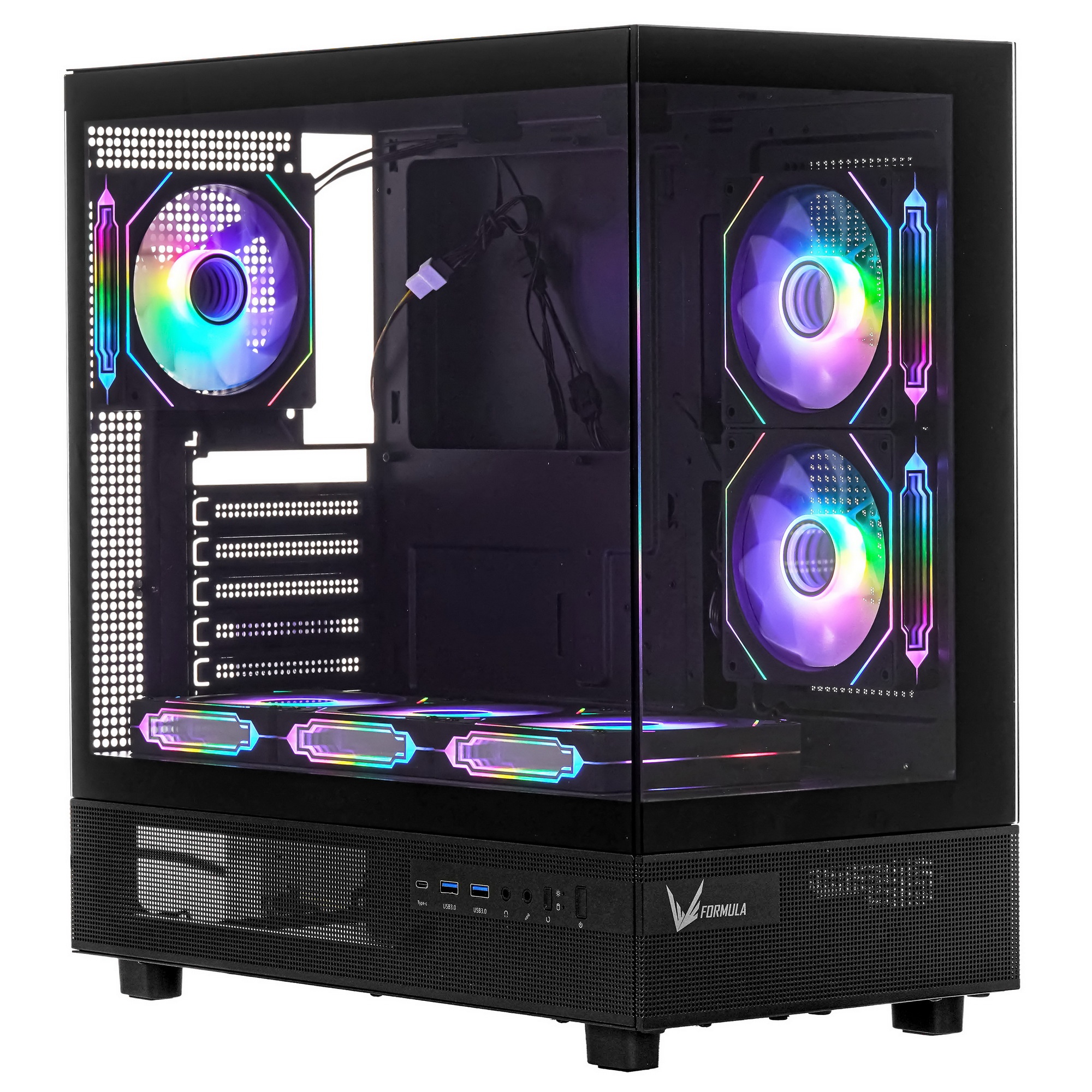 Компьютерный корпус Aerocool / Formula Crystal Z8 FLOE черный