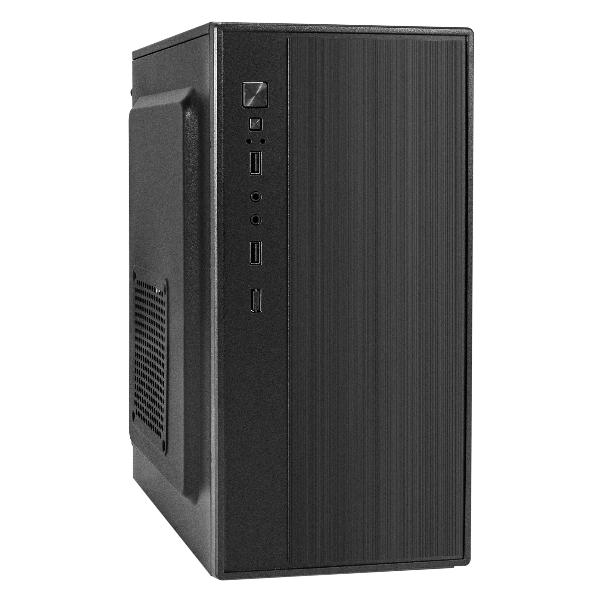 Корпус Minitower ExeGate BAA-408-AA500 (mATX, БП AA500 с вент. 8см, 2*USB, HD Audio, черный)