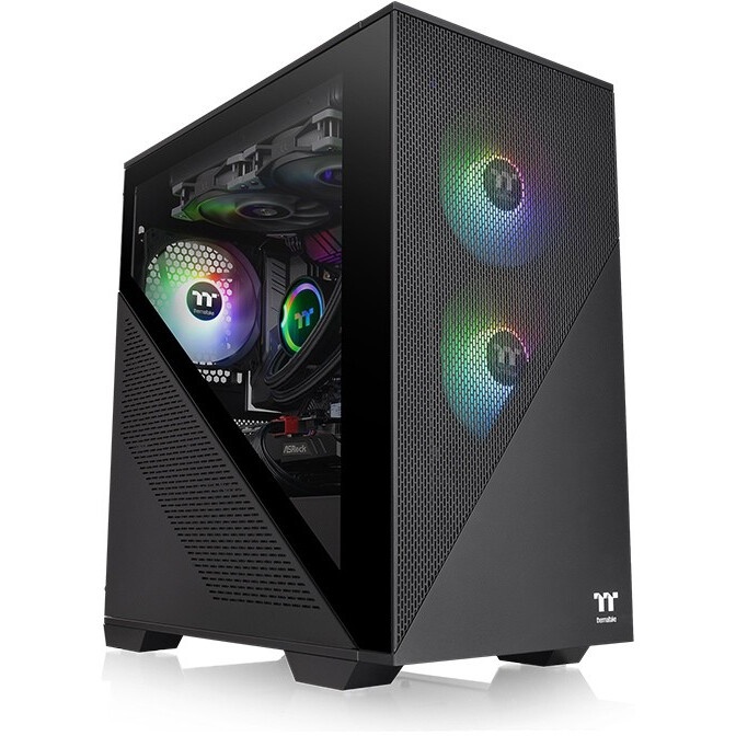 Корпус Case Tt Core V1  CA-1B8-00S1WN-00  mATX/ win/ black/ USB3.0/ no PSU