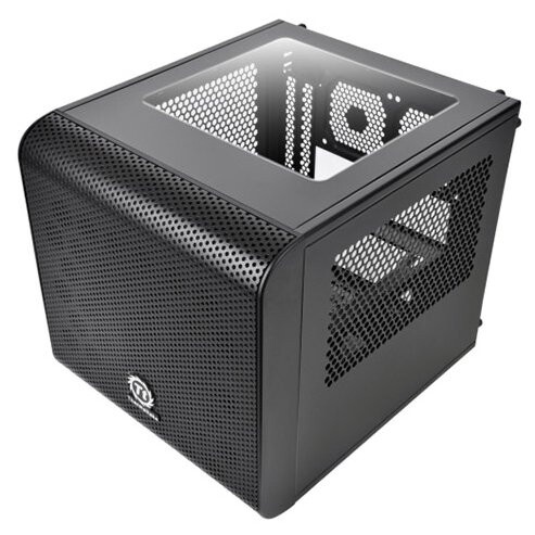Корпус Case Tt Core V1  CA-1B8-00S1WN-00  mATX/ win/ black/ USB3.0/ no PSU