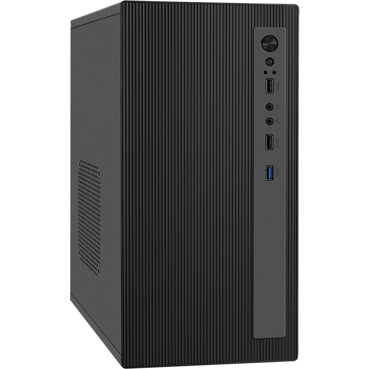 Компьютерный корпус Minitower ExeGate BAA-308 (mATX, без БП, 2*USB, HD Audio, черный)