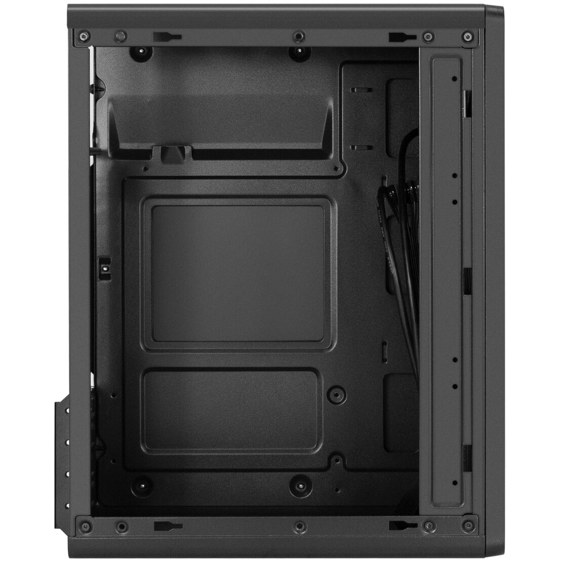 Компьютерный корпус Minitower ExeGate BAA-308 (mATX, без БП, 2*USB, HD Audio, черный)