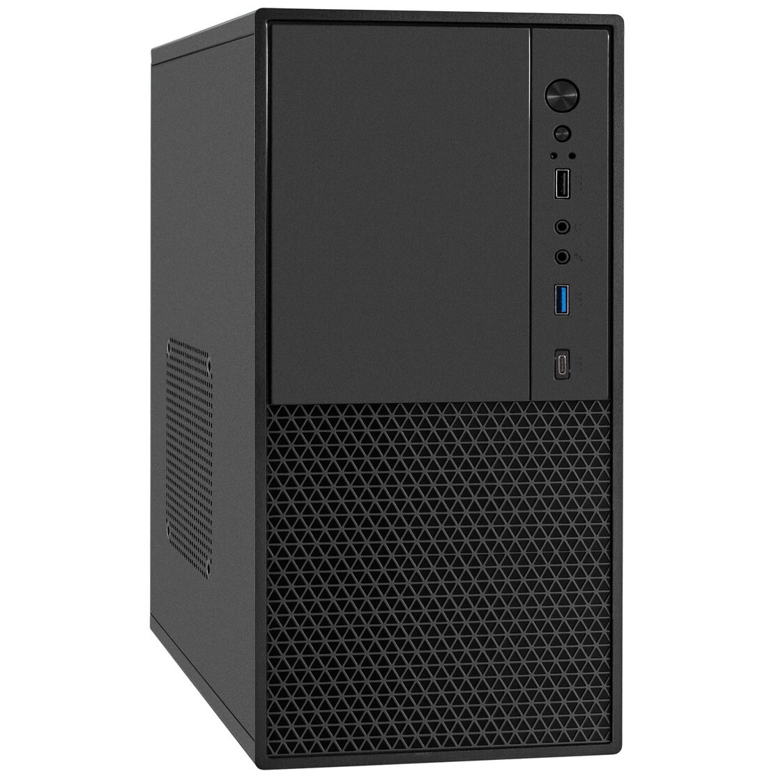 Компьютерный корпус Minitower ExeGate BAA-308U2 (mATX, без БП, 1*USB+2*USB3.0, HD Audio, черный)