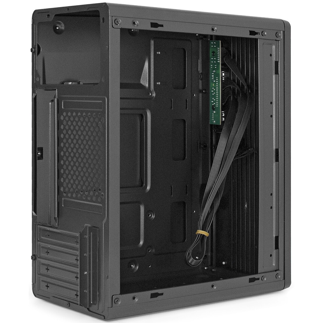 Компьютерный корпус Minitower ExeGate BAA-308U2 (mATX, без БП, 1*USB+2*USB3.0, HD Audio, черный)