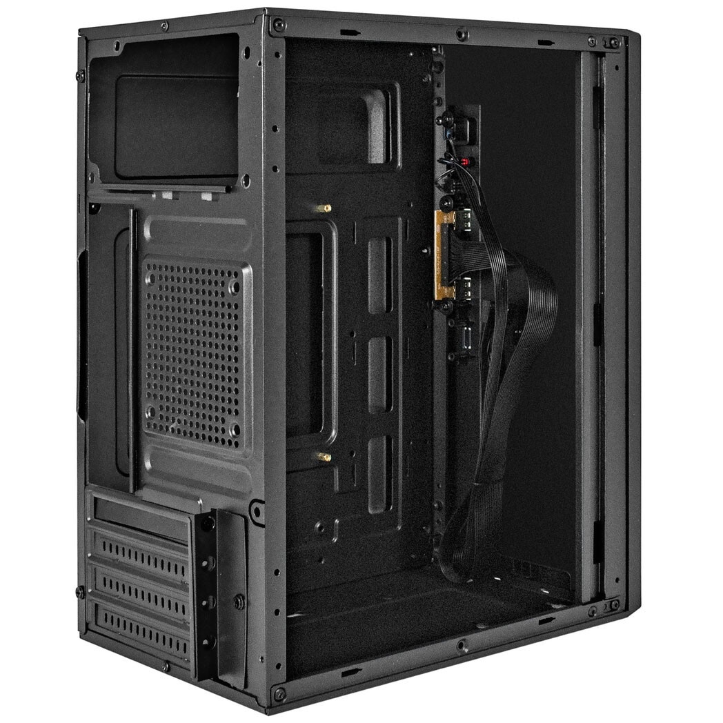 Корпус Minitower ExeGate BAA-303-AA500 (mATX, БП AA500 с вент. 8см, 2*USB, HD Audio, черный)