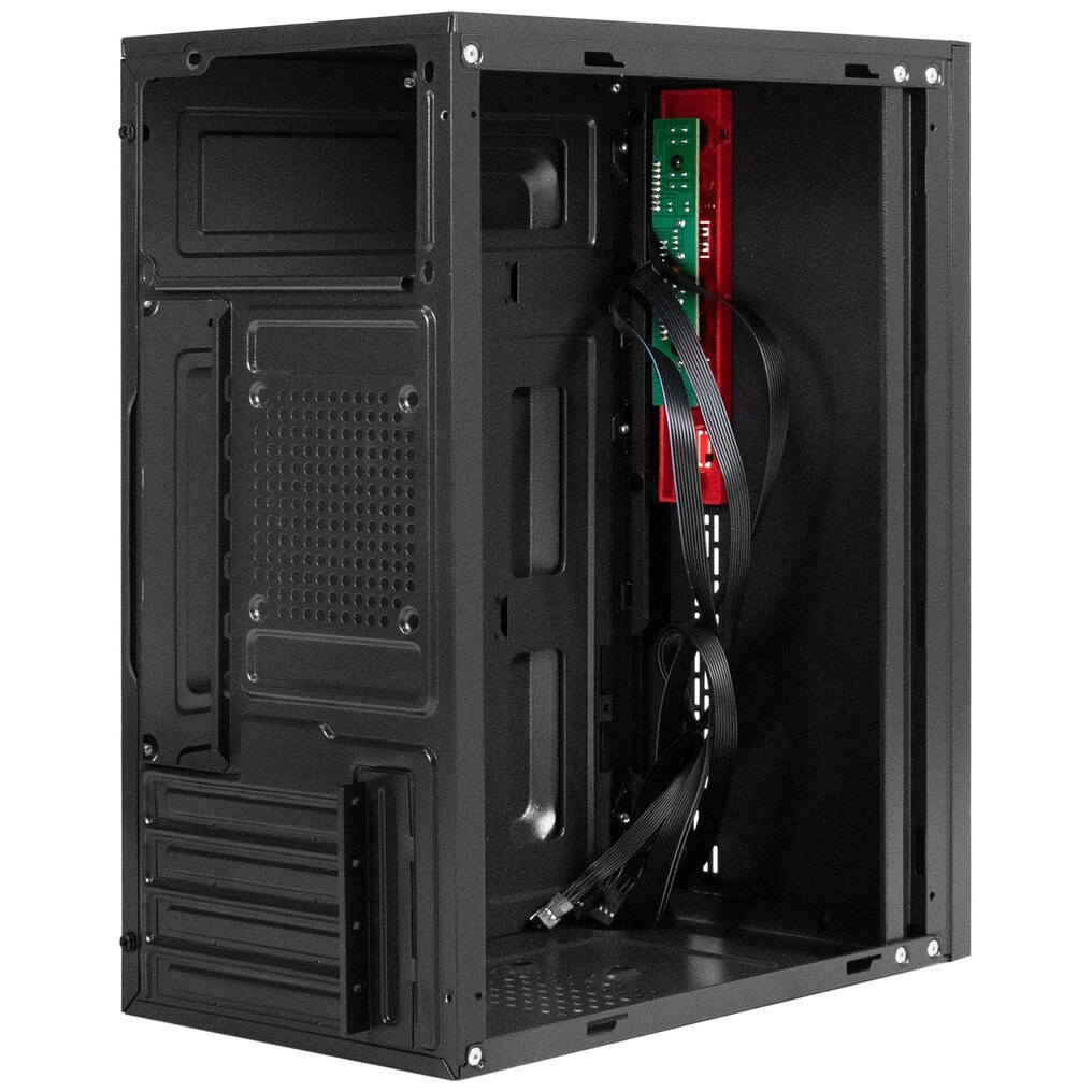 Корпус Minitower ExeGate BAA-403-AA500 (mATX, БП AA500 с вент. 8см, 2*USB, HD Audio, черный)