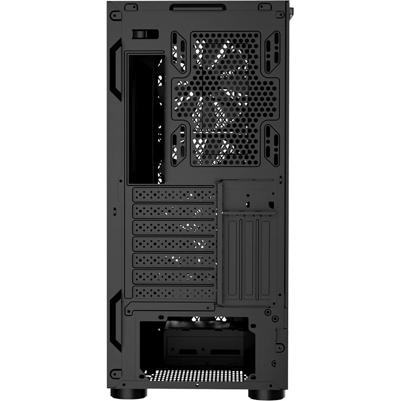 Корпус без блока питания PCCooler C3D510 BK, Mesh Mid Tower, черный, TG, 0.7 SPCC, no fans E-ATX, AT