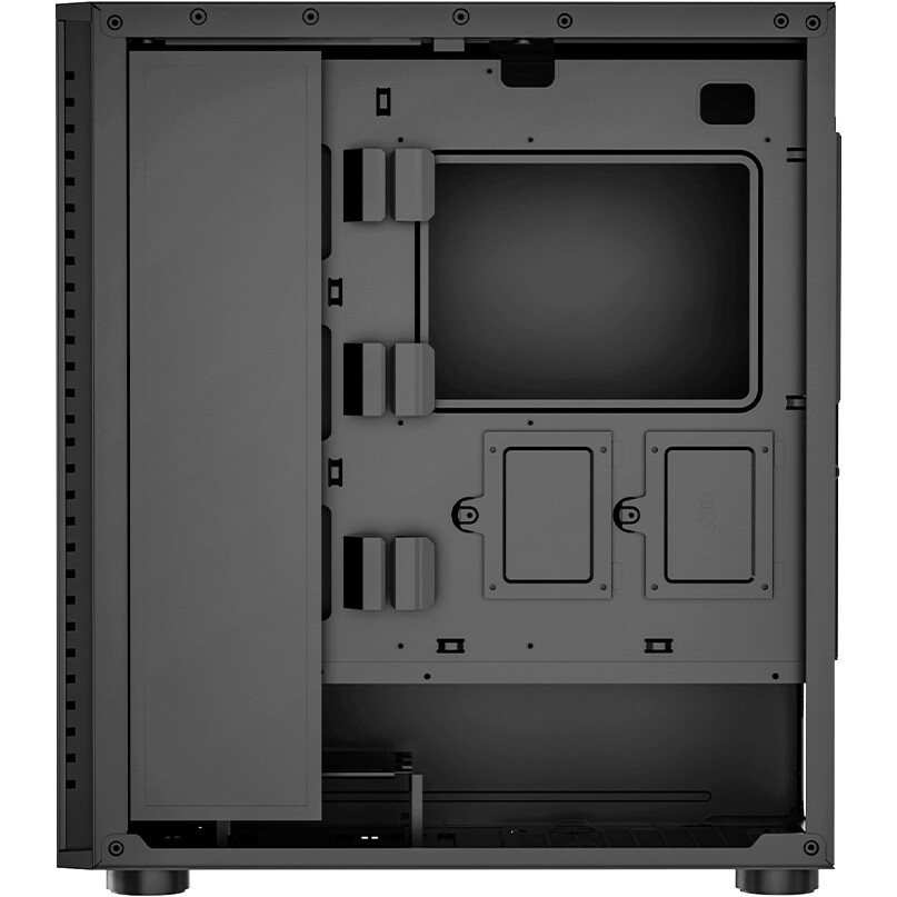 Корпус без блока питания PCCooler C3D510 BK, Mesh Mid Tower, черный, TG, 0.7 SPCC, no fans E-ATX, AT